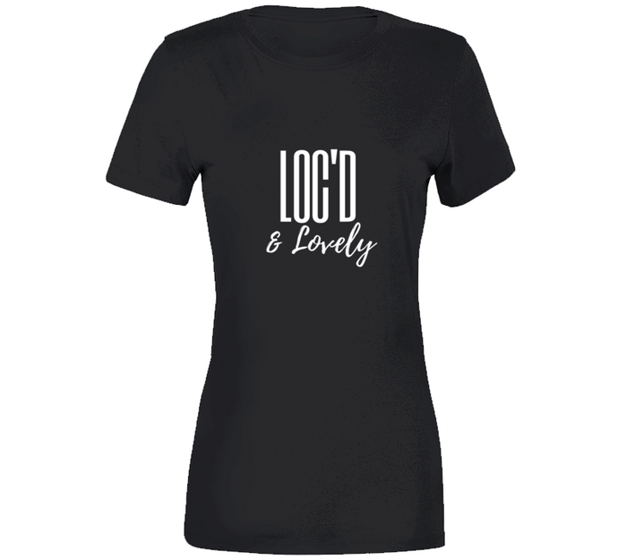 Loc'd & Lovely Women's T-shirt Black