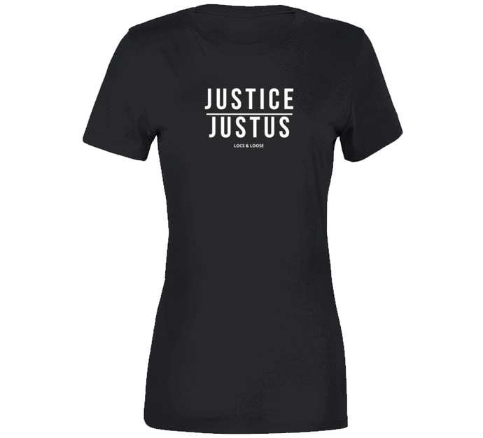 Justice Premium Ladies T Shirt Black