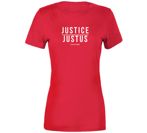 Justice Women's  Red Ladies T Shirt